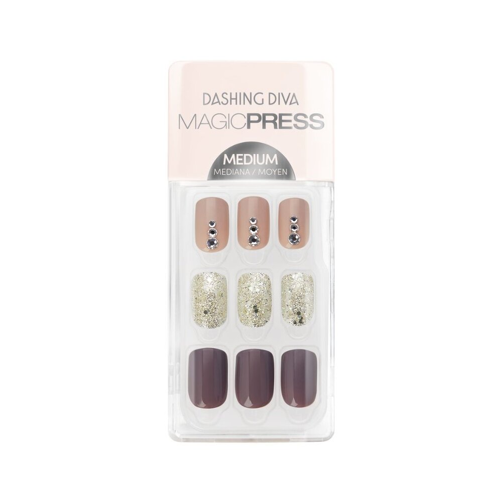 Dashing Diva Med Nails Press on Threes Company
